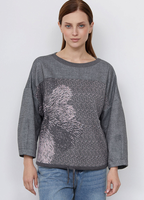 Джемпер oversize комбинированный женский, многоцветный цвет