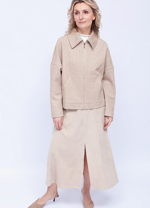 Жакет жен. 374145.11313.0506G Кофейный (3)